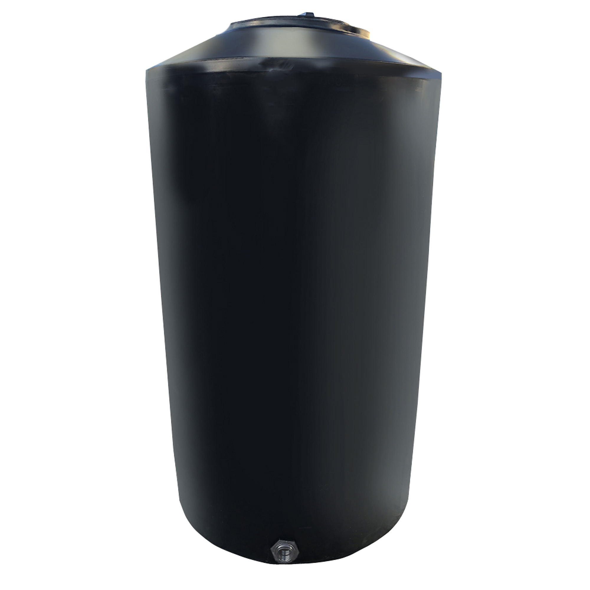 Chem-Tainer Vertical Water Tank — 250 Gallons, Polyethylene, Black, Model# TC3568IW-BLACK